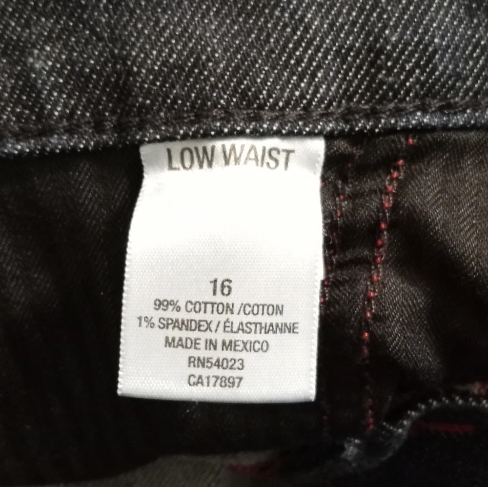 Old Navy Dark Blue Vintage Y2K Low-Rise Denim Women's Pencil Skirt Size 16